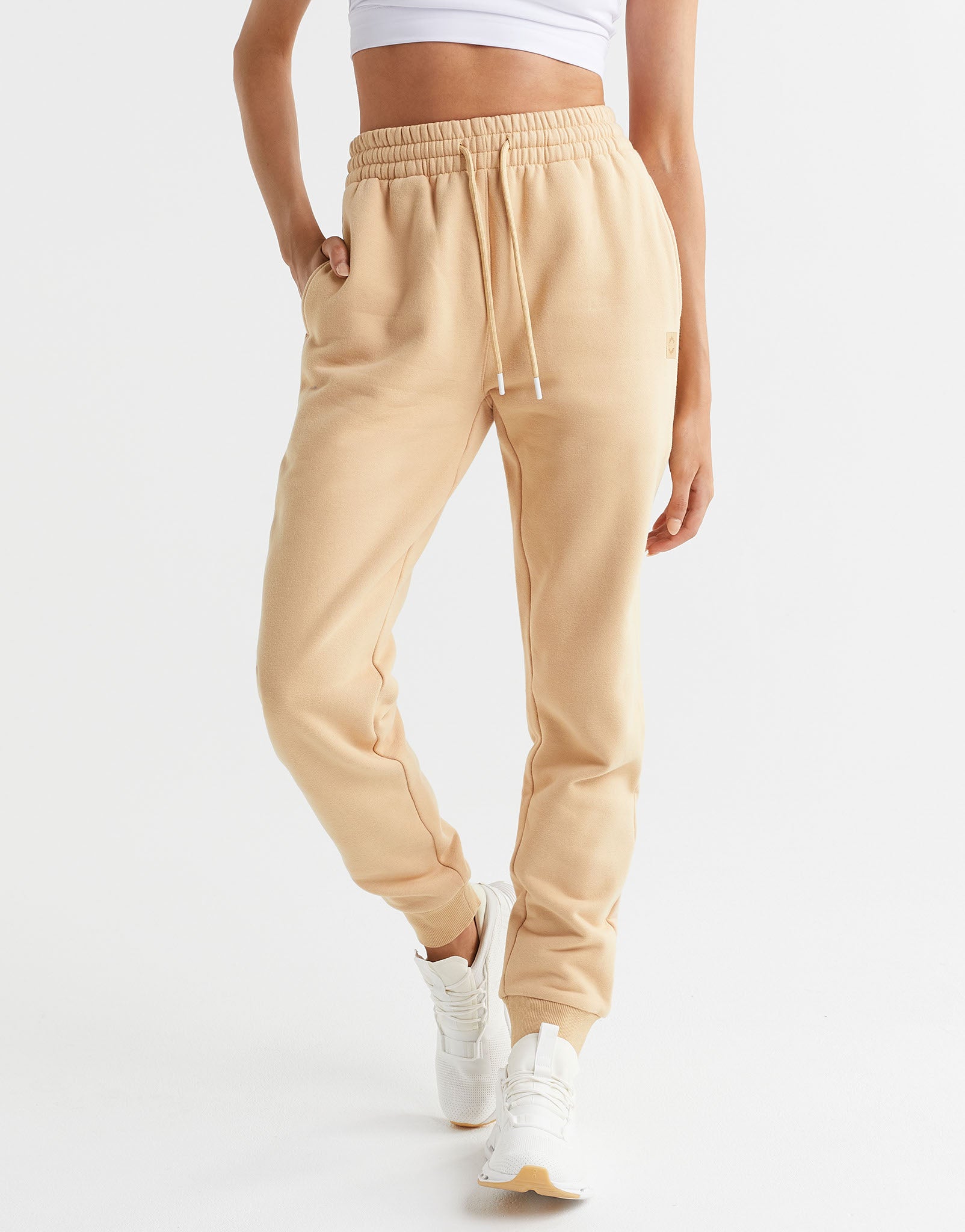 Millie Track Pants in Almond by Lilybod – - Main Image